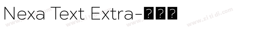 Nexa Text Extra字体转换 Nexa Text Extra字体转换